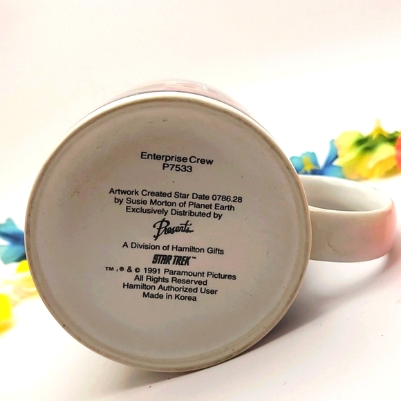 Vintage original 1991 Star Trek Enterprise crew coffee mug - Picture 3 of 5